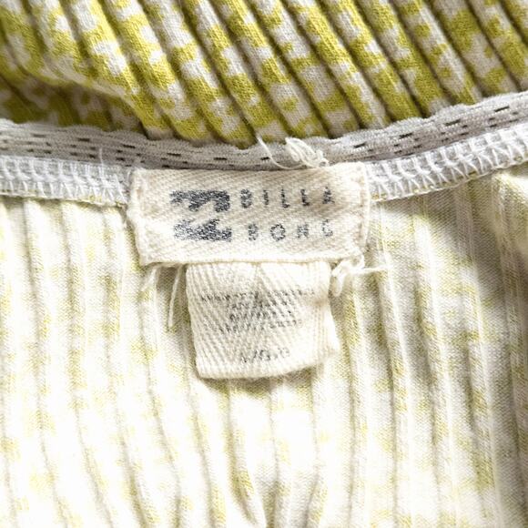Billabong Rib Knit Tank Top Soft Yellow Small Casual Summer Beach Style - Picture 6 of 6